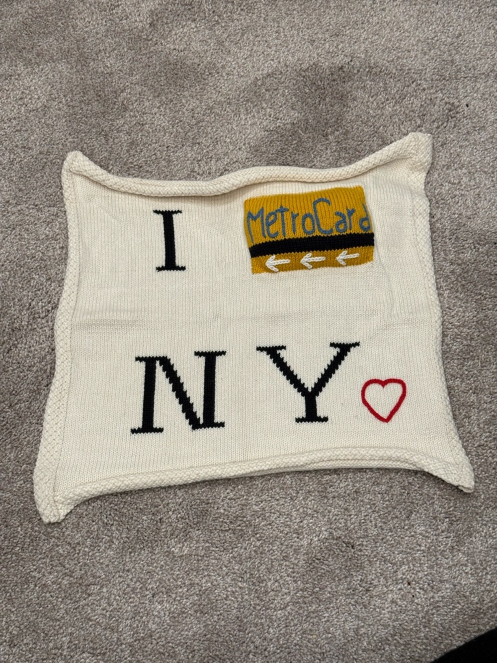 I ❤ NY Lovey baby blanket by Estella
